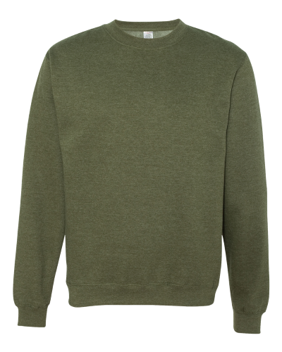 Heather green crew neck sweatshirt clearance