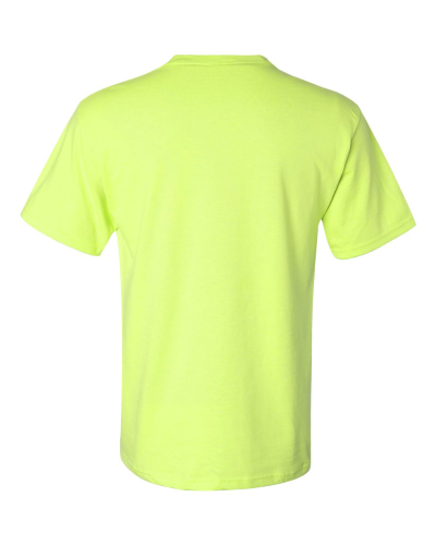 Safety Green Heavyweight Blend 50/50 T-Shirt with a Pocket - Shore ...